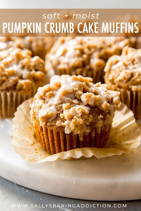 Maple Icing Recipe, Pumpkin Crumb Cake, Moist Pumpkin Muffins, Crumb Cake Muffins, Pumpkin Recipes Dinner, Maple Icing, Pumpkin Streusel Muffins, Pumpkin Muffins Easy, Pumpkin Recipes Healthy