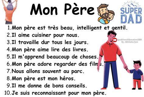 Learn France, French Preschool Activities, Cute French Words, French Language Learning Kids, French Sentences, Useful French Phrases, French Basics, French Reading, French Flashcards