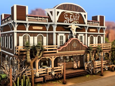 Sims 4 Western House, Sims 4 Western, Cowboy Sims 4 Cc Clothes, Sims 4 Wild West Cc, Sims 4 Western Cc, Sims 4 Horse Ranch Add On Cc, Country Bar, Country Jeans, Cowboy Ranch