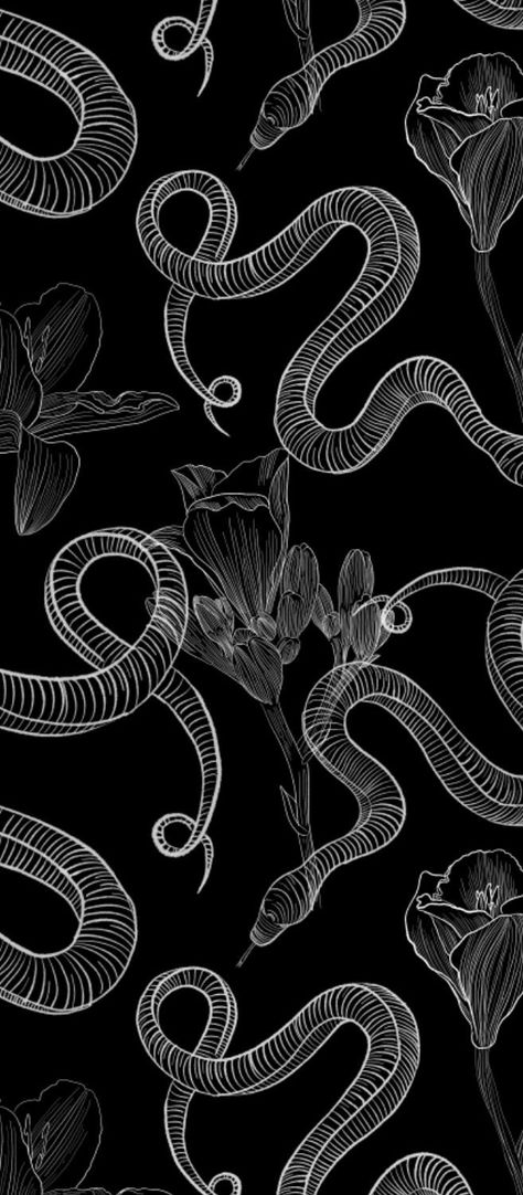 Snake Aesthetic, Russian Crafts, Dragon Wallpaper Iphone, Halloween Wallpaper Iphone Backgrounds, Snake Wallpaper, Snake Drawing, Fashion Cardigan, Gothic Pattern, Goth Wallpaper