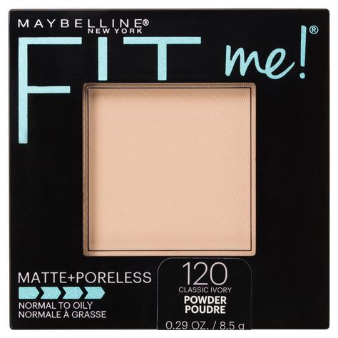 Fit Me Matte And Poreless Powder, Maybelline Pressed Powder, Powder Fit Me, Makeup Checklist, Fit Me Pressed Powder, Maybelline Powder, Realistic Wishlist, Powder Maybelline, Maybelline Fit Me Powder