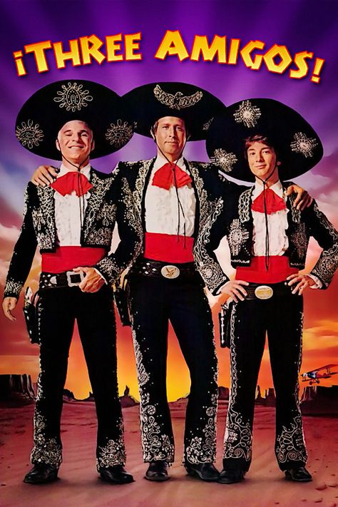 Three Amigos Joe Mantegna, Three Amigos, Martin Short, Chevy Chase, Steve Martin, Poster Minimalist, About Time Movie, Comedy Movies, Tottenham Hotspur