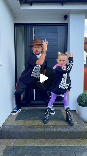 The London Family on Instagram: "Our mini cow girl wanted to dance this one. Loving these daddy and daughter duets 😍" Two People Dancing, Celebration Dance, Daddy And Daughter, Volleyball Hair, Funny Dance Moves, Grey Hair Transformation, Mini Cows, London Family, Dance Basics