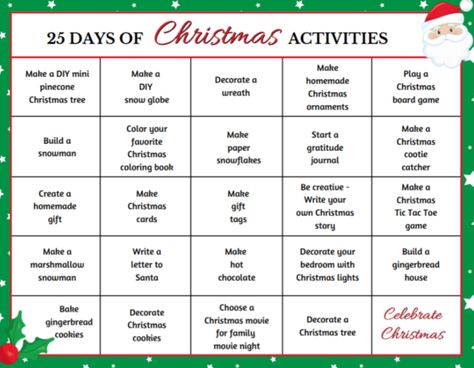 Things To Do In Christmas, 25 Days Of Christmas Activities, Snow Globe Crafts, Christmas Board Games, Globe Crafts, Easy Holidays Crafts, Fun Christmas Cards, Christmas Background Images, Christmas House Lights