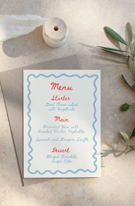 Customize and print your own menus for a creative and unique table! Tomato Girl, Wellness Club, Winter Vegetables, Holiday Menus, Wedding Menu Cards, Funny Wedding, Unique Table, Menu Card, Easy Craft Projects