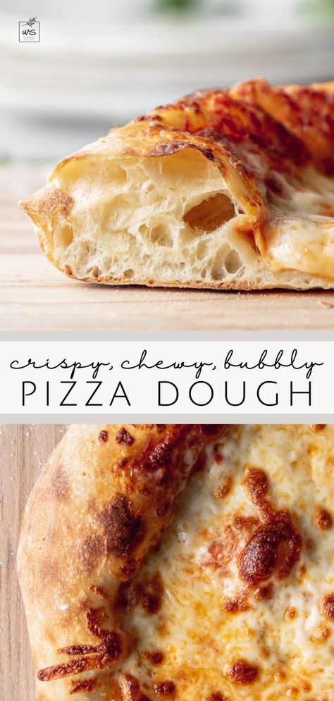 Artisan Pizza Dough, Best Pizza Dough Recipe, Pudding Chia, Best Pizza Dough, Artisan Pizza, Pizza Recipes Homemade, Big Bubbles, Pizza Recipes Dough, Pizza Night