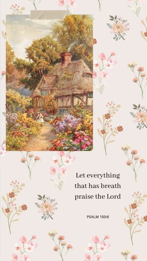 #homemaker #wallpaper #homemakerwallpaper #christianwallpaper #flowers #flowerwallpaper #aesthetic #cottagecore #cottagecorewallpaper Cottagecore Christian, Pink Cottagecore Aesthetic, Cottage Core Wallpaper, Pink Cottagecore, Psalm 150, Aesthetic Cottagecore, Happy Pictures, Gray Aesthetic, Jesus Is Life