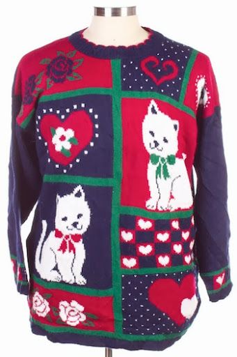 The Sweater Store Vintage Cat Christmas Sweater Giveaway! Cat Christmas Sweater, Christmas Pullover, Christmas Cardigan, New Mens Fashion, Christmas Sweater Men, Ugly Sweater Party, Cat Fashion, Fisherman Sweater, Cat Christmas