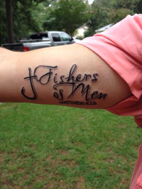 Fishers of Men Fishers Of Men Tattoo, Fisher Of Men Tattoo, Tattoo Jesus, Fisher Of Men, Adventure Tattoo, Fishers Of Men, Men Tattoo, Tattoo Images, Infinity Tattoo