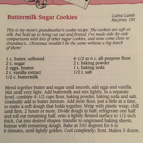 Buttermilk Sugar Cookies, Cookies Business, Gooseberry Patch Recipes, Goose Berry, Gourmet Chocolate Chip Cookies, Gooseberry Patch Cookbooks, Soft Frosted Sugar Cookies, Cookie Mixes, Chewy Sugar Cookie Recipe