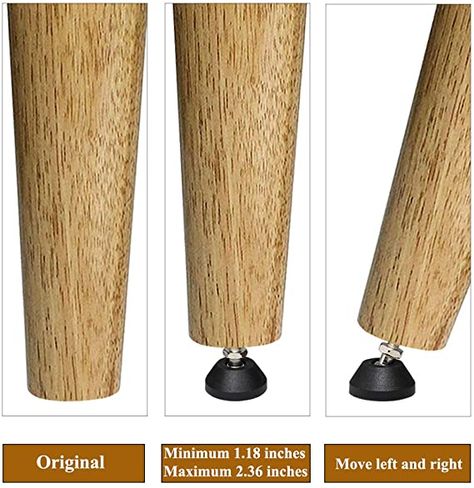 Sopicoz Table Legs 16 inch Wood Furniture Legs for Coffee Table End Table Mid-Century Modern DIY Furniture Tapered Natural Threaded 5/16'' Hanger Bolts Pack of 4… - - Amazon.com Legs For Coffee Table, Wood Furniture Legs, Wood Table Legs, Hanger Bolts, Coffee Table Legs, Sofa Legs, Modern Diy, Furniture Legs, Mid Century Furniture