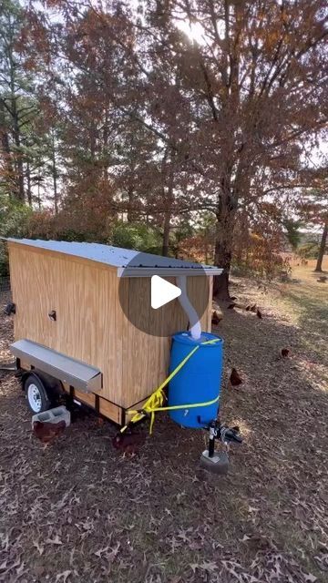 Chicken Trailer, Mobile Chicken Coop, Chicken Barn, Chicken Tractor, Laying Hens, Market Garden, Rainwater Harvesting, Chicken Diy, Rain Water Collection