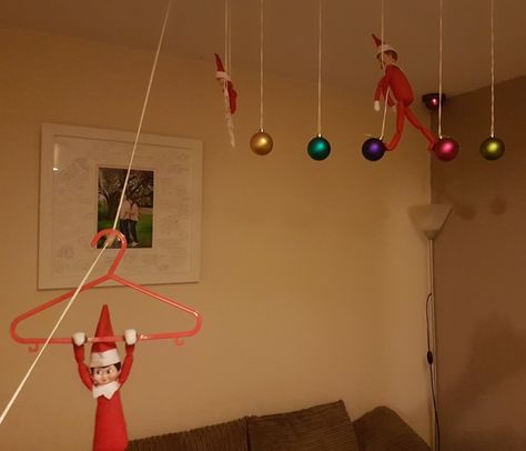 Diy Elf On The Shelf Parachute, Elf On Shelf Parachute, Ninja Elf On The Shelf, Elf On The Shelf Outfits, Crazy Elf On The Shelf Ideas, Elf Ninja, Elf 2024, Elf Pattern, Go Ape