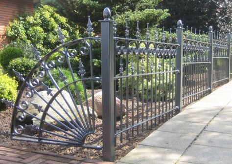 Aluminium ornamental panel Wrought Iron Fence Panels, Metal Garden Fence, Iron Fence Panels, Contemporary Fencing, Metal Fence Gates, Iron Fence Gate, Decorative Fence Panels, Metal Garden Fencing, Garden Gates And Fencing