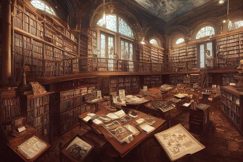 Fantasy Library Desktop Wallpaper, Grand Library Concept Art, Ancient Library Aesthetic, Fantasy Library Concept Art, Dnd Library, Star Wars Aesthetic Wallpaper, Steampunk Library, Grand Library, Star Wars Aesthetic