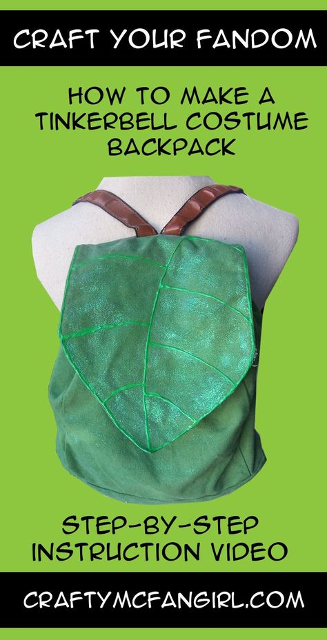 Diy Tinkerbell Costume, Pixie Costume, Tinkerbell Costume, Tinker Bell Costume, Peter Pan And Tinkerbell, Disneyland Outfits, Diy Backpack, Easy Costumes, Easy Halloween Costumes