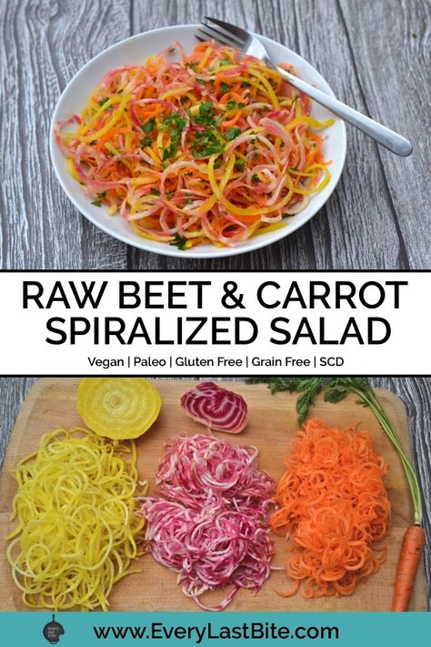 Spiralized Beet Salad, Spiralized Beet Recipes, Spiralized Beets, Carrots And Beets, Orange Dressing, Cold Salad Recipes, Mediterranean Recipes Healthy, Beet Salad Recipes, Raw Beets