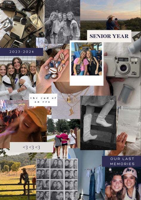 Collage Senior Pictures, Yearbook Collage Ideas, Senior Collage Ideas, Scrapbook Yearbook Ideas, Senior Year Wallpaper, Aesthetic Yearbook Ideas, Graduation Collage Ideas, Senior Ad Ideas, Senior Page Yearbook Ideas