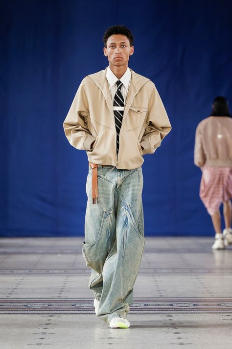 Namesake Spring 2025 Men’s Collection at Paris Fashion Week Paris Fashion Week Men, Denim Men, Menswear Runway, Show Collection, Embellished Jeans, Streetwear Men Outfits, Mens Fashion Summer, Fashion Show Collection, Men Looks