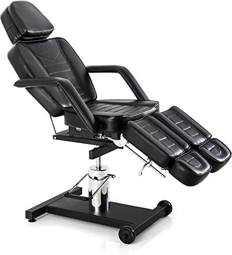 TATARTIST Hydraulic Tattoo Chair for Client Adjustable Tattoo Bed Portable Massage Table Solon Spa Chair Professional Tattoo Studio Equipment (Black) Tattoo Table, Artist Chair, Round Tattoo, Tattoo Chair, Taboo Tattoo, Green Tattoos, Explore Tattoo, About Tattoo, Massage Table