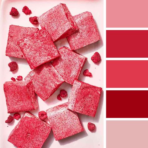 Raspberry Color Palette, Food Inspired, Raspberry Color, Color Codes, Color Pallets, Marshmallows, Color Palettes, Color Inspiration, Mood Boards