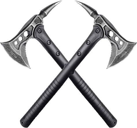 Amazon.com : JXE JXO Camping Axe, Throwing Tactical Tomahawk with Spike, Survival Hatchet with Sheath, Nylon Fiber Handle for Outdoor Survival Hiking Camping （2 Pack） : Sports & Outdoors Survival Hatchet, Tactical Tomahawk, Wood Splitting, Kitchen Knives Handmade, Handmade Chef Knife, Engraved Pocket Knives, Tent Stakes, Laser Engraved Gifts, Snow Blowers