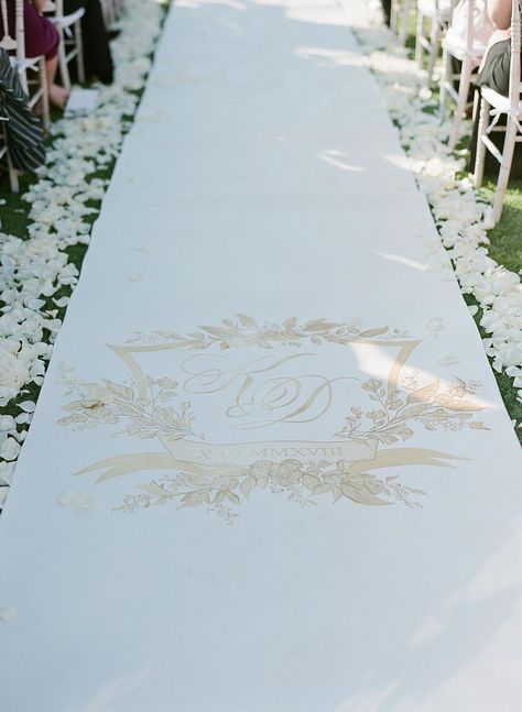 Wedding Isle Runner, Isle Runners, Wedding Crest Monogram, Greg Finck, Charleston Bride, Wedding Runner, Wedding Isles, Crest Monogram, Aisle Runner Wedding