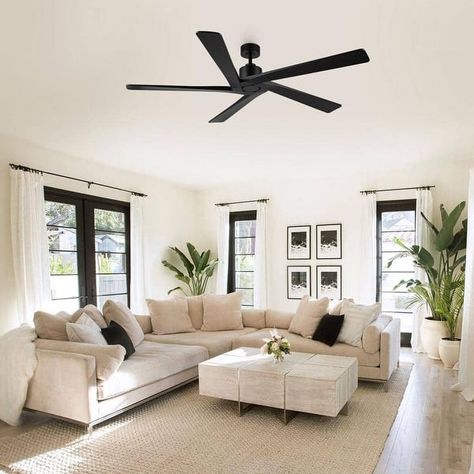 Silver Ceiling Fan, Caged Ceiling Fan, Large Ceiling Fans, Ceiling Fans Without Lights, Bronze Ceiling Fan, White Ceiling Fan, Black Ceiling Fan, Led Color Changing Lights, Simple Interior