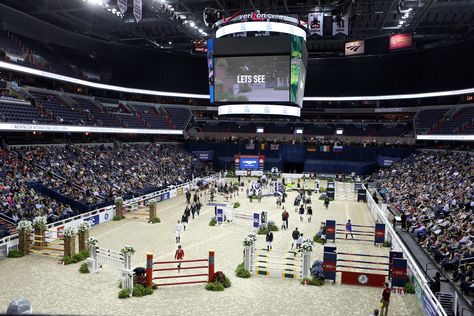 Show time at the Washington International Horse Show #wihs Horse Show Awards, In Hand Horse Show, Winning Horse Show, Wef Horse Show, Hampton Classic Horse Show, Show Time, Dream Stables, Equestrian Center, Horses Riding