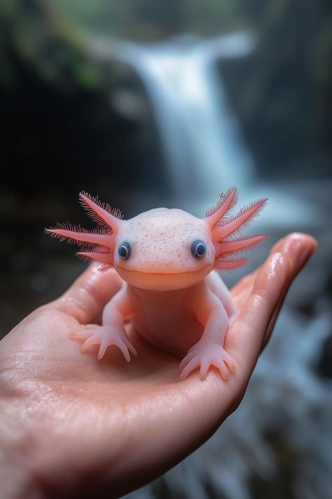 Axolotl caught in the wild poster Animated Axolotl, Axolotl Gifts, Computer Screensaver, Life Skills Kids, Axolotl Cute, Duck Wallpaper, Cute Axolotl, Hand Pictures, Saltwater Aquarium