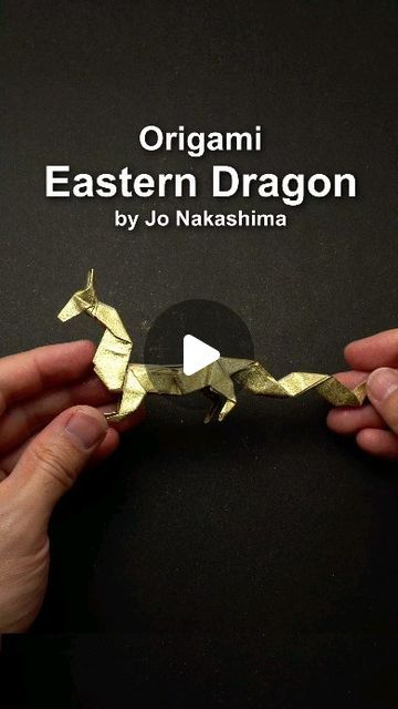 Jo Nakashima on Instagram: "#Origami Eastern Dragon designed by Jo Nakashima Tutorial on YouTube www.youtube.com/jonakashima Diagrams also available www.jonakashima.com.br" Origami Dragon Tutorial, Dragon Origami, Eastern Dragon, Origami Dragon, Dragon Design, Origami, Craft Ideas, On Instagram, Quick Saves