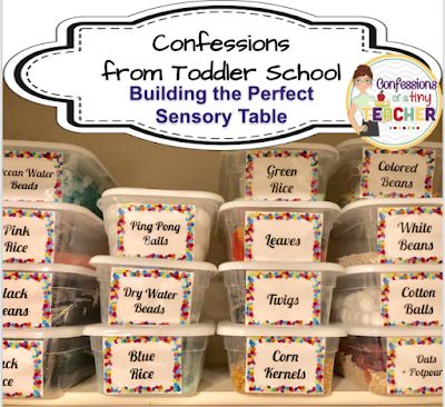 Beginning Of Year Sensory Bin, Sensory Bin Setup, How To Store Sensory Bin Items, First Week Of School Sensory Bin, Sensory Bin Storage Ideas, Mini Sensory Bins, Sensory Bin Organization, Dollar Tree Sensory Items, First Day Of School Sensory Bin