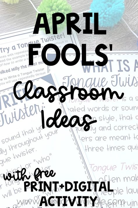 April Fools Classroom, April Fools Day Games, April Fools Games, April Fools Pranks For Elementary Students, April Fools Classroom Pranks, April Fools Pranks For Kids At School, Teacher April Fools Pranks On Students, April Fools Jokes For Students, April Fools Pranks For Students