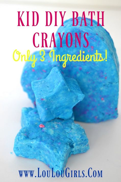 DIY Bath Crayons by Lou Lou Girls' Kids! - Lou Lou Girls Diy Bath Toys, Bath Crayons, Kid Diy, Easy Kid Activities, Savon Diy, Diy Crayons, Diy Kids Toys, Bath Time Fun, Homemade Bath Products