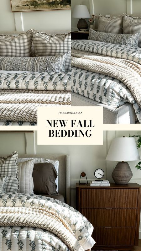 King Bedding Ideas Comforter Sets, Layered Bedding Ideas, Bedroom Aesthetics, Fall Bedding, Bedding Ideas, Freshman College, Beautiful Prints, Foundation Piecing, Cozy Vibes