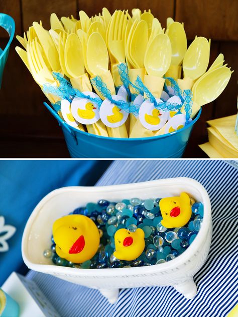 Duck Baby Shower Theme, Rubber Ducky Party, Rubber Ducky Birthday, Ducky Baby Showers, Ducky Baby Shower, Rubber Ducky Baby Shower, Baby Shower Duck, Duck Birthday, Boy Baby Shower Ideas