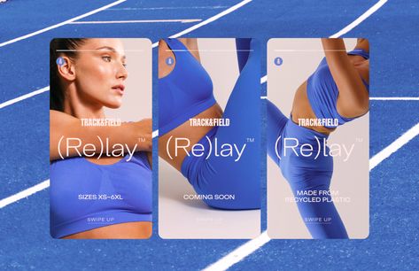 Track&Field_08 Sports Packaging, Fitness Advertising, Activewear Editorial, Active Wear Fashion, Activewear Logo, Sports Advertising, Graphic Identity, Clothing Brand Logos, Campaign Fashion