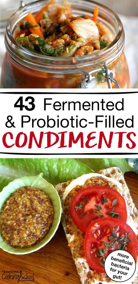 Fermented Vegetables Recipes, Resep Vegan, Homemade Tzatziki Sauce, Fermented Veggies, Homemade Ketchup, Sauerkraut Recipes, Fermentation Recipes, Homemade Condiments, Fermented Vegetables