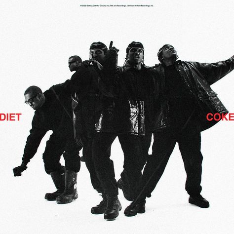 pusha t cover art design by @evanhypr Kanye West Cover, Group Shot Photography, Pusha T, Cover Art Design, Diet Coke, Gi Joe, X Ray, Kanye West, Graphic Poster