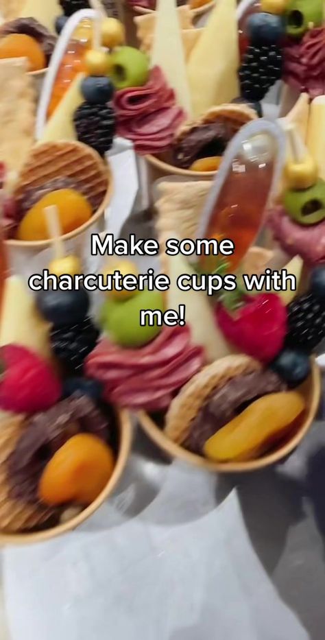 Diy Individual Charcuterie Cups, Charchuttere Cups, Charcuterie Dome Cups, Valentine Charcuterie Cups, How To Make Charcuterie Cups, Single Charcuterie Cups, Make Ahead Charcuterie Cups, Chacutery Cups, Charcuterie Board Cups