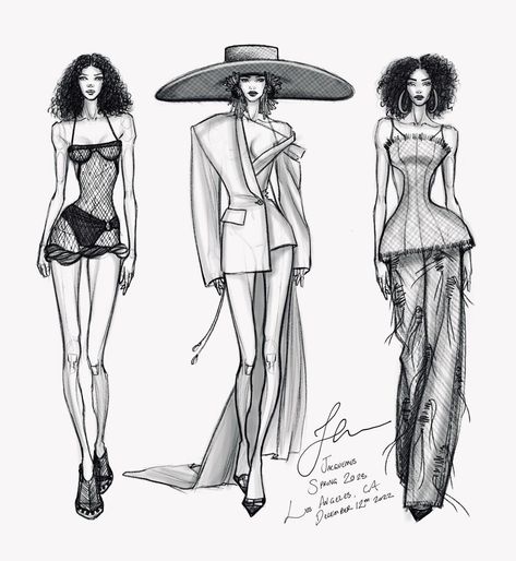 Design Model Drawing, Model Drawing Fashion, Fashion Poses Sketch, Thea Granath, Geometric Fashion Design, Academic Fashion, Model Illustration, Fashion Sketchbook Inspiration, Fashion Design Inspiration