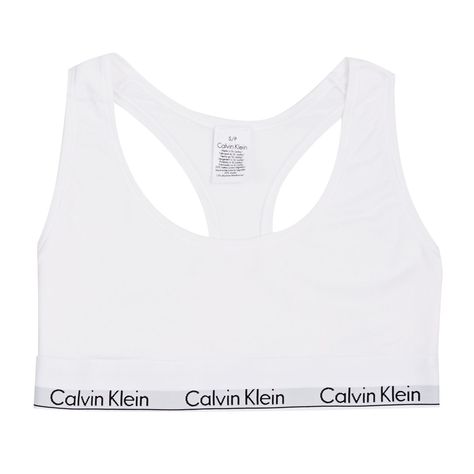 Calvin Klein Modern Cotton Bralet Sports Bra - White Calvin Klein Bras, Calvin Klein Sports Bra, White Calvin Klein, Cotton Bra, White Bra, Cotton Bralette, Calvin Klein White, Cotton Bras, White Sports Bra