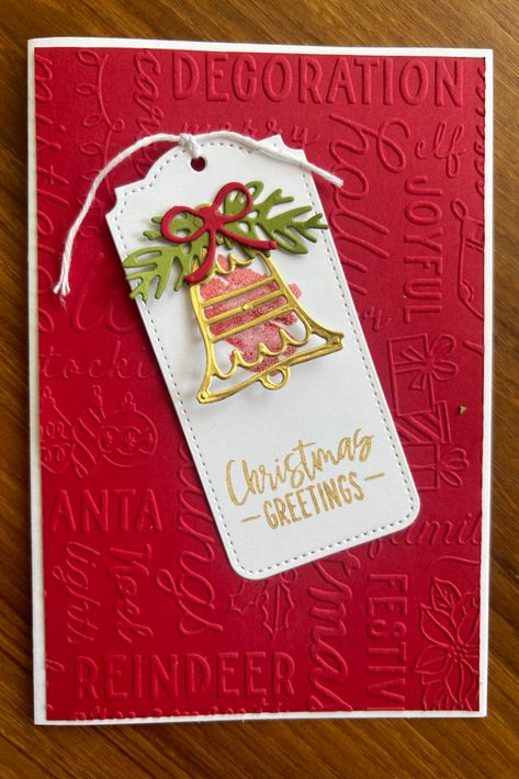 Stampin Up Christmas Tidings Embossing Folder, Christmas Tidings Embossing Folder, Olive And Gold, 2023 Christmas, Stampin Up Christmas, Christmas 2023, Embossing Folders, Embossing Folder, Stamping Up