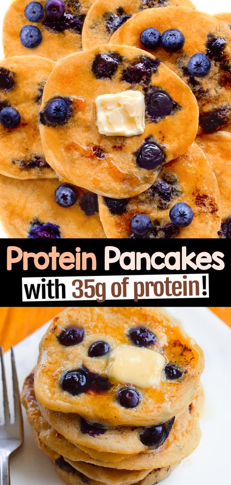 How To Make Easy High Protein Pancakes Breakfast Ideas Healthy No Egg, Protein Pancakes No Flour, Paleo Protein Breakfast Ideas, High Protein Pancakes No Powder, Macro Friendly Pancakes, Diy Protein Pancakes, Kids Protein Breakfast Ideas, Veggie Protein Breakfast, Buckwheat Protein Pancakes