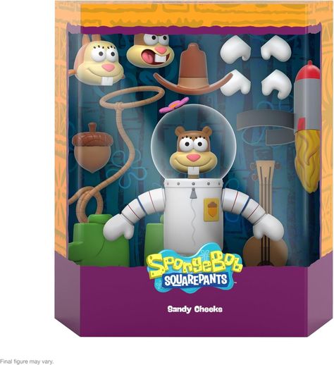 PRICES MAY VARY. SPONGEBOB SUPER7 ACTION FIGURE: Sandy Cheeks of the classic cartoon SpongeBob SquarePants joins the Super7 ULTIMATES! action toy figures lineup ADVENTURE-READY ACCESSORIES: This action figure comes with interchangeable heads and arms as well as karate gloves, jet pack, guitar, cowboy hat, lasso, and acorn accessories, allowing you to recreate iconic scenes from the classic cartoon 7-INCH ACTION FIGURE: Sandy Cheeks figure is in 7" scale with the rest of the ULTIMATES! SpongeBob Karate Gloves, Spongebob Squarepants Sandy, Sandy Cheeks, Great Friend, Ready Player One, Mcfarlane Toys, Classic Cartoons, Retro Toys, Spongebob Squarepants