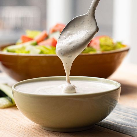 Chili's Ranch Dressing Recipe (For Salad and Dipping) Chilis Ranch Dressing Recipe Copycat, Copycat Chilis Ranch, Chilis Ranch Dressing Recipe, Chilis Ranch, Chilis Ranch Recipe, Restaurant Ranch Dressing Recipe, Restaurant Style Ranch Dressing, Restaurant Ranch Dressing, Recipe For Salad