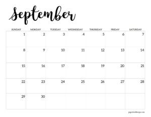 Print this September 2024 calendar printable for free and add to your binder or planner for 2024. Blank Calendar Pages, Activity Games For Kids, 2024 Calendar Printable, Calendars 2024, Printable Calendar Pages, Paper Trail Design, Printable School, Free Calendar Template, Trail Design