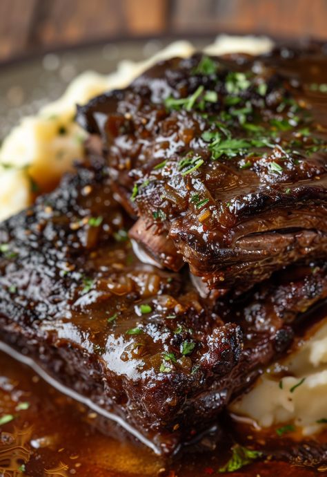 Learn How to Cook Braised Short Ribs Recipe For Free | Recipes You'll Love, Made Easy! Beef Short Ribs Oven, Short Ribs In Oven, Beef Chuck Short Ribs, Short Rib Recipes Oven, Braised Beef Short Ribs Recipe, Cooking Short Ribs, Braised Short Ribs Recipe, Braised Beef Short Ribs, Beef Ribs Recipe