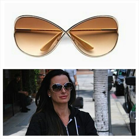 Tom Ford 'Miranda' shades as seen on Kyle Richards from RH of Beverly Hills. Tom Ford Miranda Sunglasses, Sunglasses Tom Ford, Kyle Richards, Tom Ford Sunglasses, Tom Ford, Beverly Hills, Cat Eye Sunglasses, Eye Candy, Square Sunglass