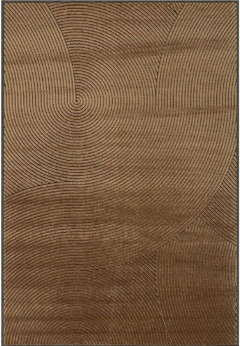 A Belgian made rug with its typical waves Ebern Designs Colour: Cognac Brown Color Palette, Geometric Carpet, Soft Carpet, Luxury Rug, Patterned Carpet, Warm Brown, Brown Rug, Touch Of Modern, Product Page